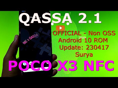 QASSA 2.1 OFFICIAL for Poco X3 NFC Android 10 ROM Update: 230417