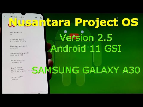 Nusantara Project OS v2.5 Android 11 for Samsung Galaxy A30