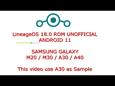 LineageOS 18.0 ROM for Samsung Galaxy M20 / M30 / A30 / A40 Android 11