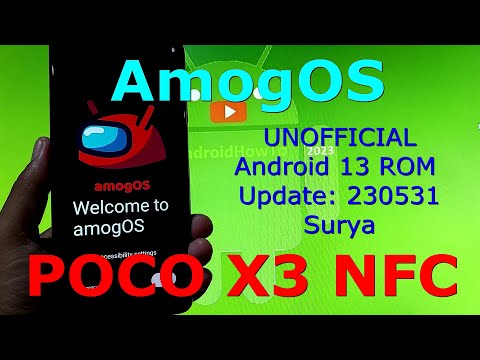 AmogOS UNOFFICIAL for Poco X3 Android 13 ROM Update: 230531