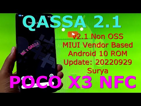 QASSA 2.1 for Poco X3 NFC Android 10 Update: 20220929
