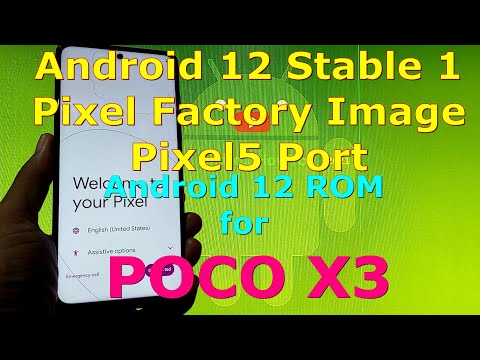 Pixel Factory Image Stable 1 Android 12 for Poco X3 NFC (Surya/Karna) Pixel5 Port