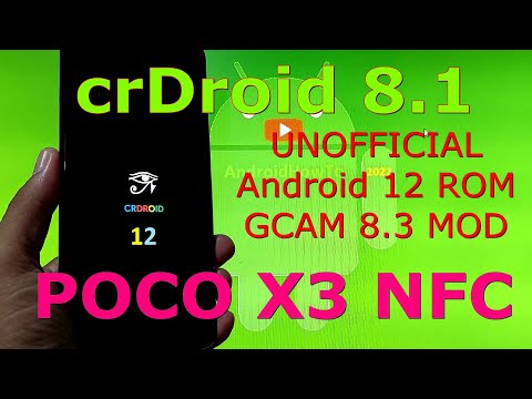 crDroid 8.1 Unofficial for Poco X3 NFC Android 12 ROM - 220207