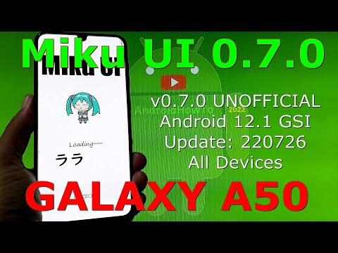 Miku UI 0.7.0 SnowLand for Galaxy A50 Android 12.1 GSI Update: 220726