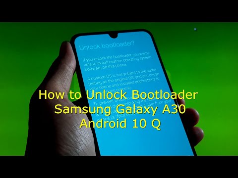 How to Unlock Bootloader Samsung Galaxy A30 Android 10 Q