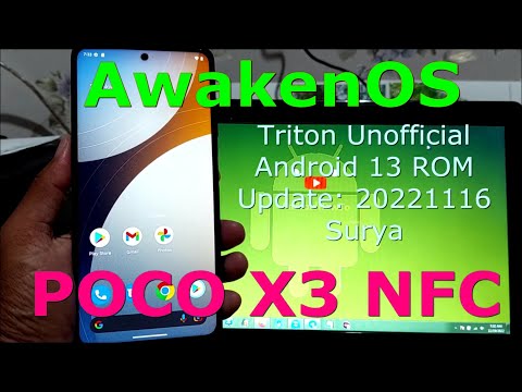 AwakenOS Triton Unofficial for Poco X3 Android 13 Update: 20221116