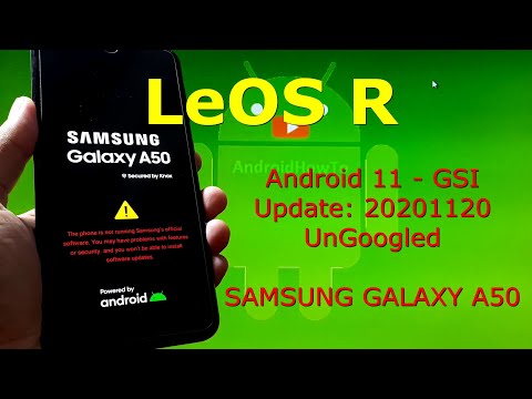 LeOS Android 11 UnGoogled for Samsung Galaxy A50 Update:20201120