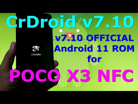 CrDroid v7.10 OFFICIAL for Poco X3 NFC (Surya) Android 11