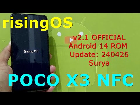 risingOS 2.1 OFFICIAL for Poco X3 Android 14 ROM Update: 240426