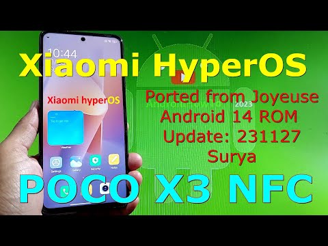 Xiaomi HyperOS Port for Poco X3 Android 14 ROM Update: 231127