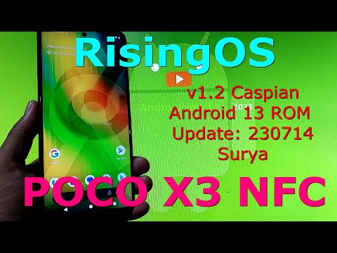 RisingOS 1.2 for Poco X3 Android 13 ROM Update: 230714