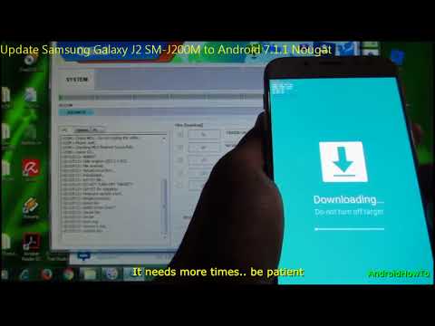 Update Samsung Galaxy J2 SM-J200M to Android 7.1.1 Nougat