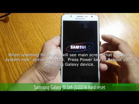Samsung Galaxy J5 SM-J500FN Hard reset