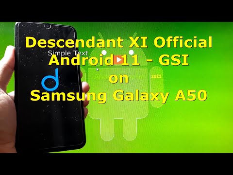 Descendant XI Official Android 11 for Samsung Galaxy A50